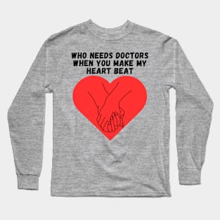 romantic text Long Sleeve T-Shirt